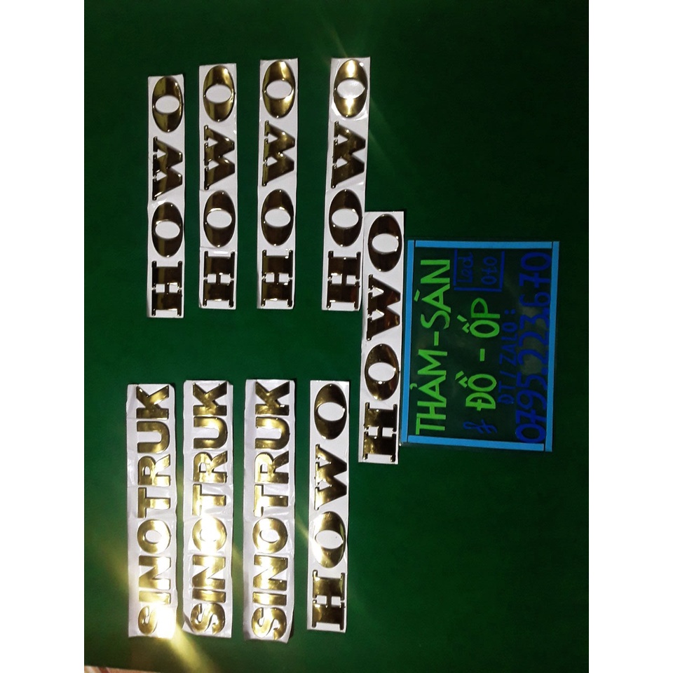 Chữ Howo, Sinotruck nhựa ABS màu Vàng