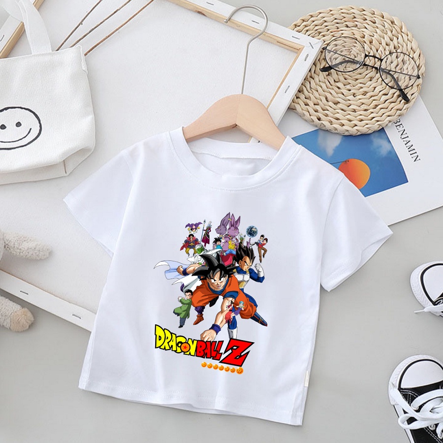 Áo 7 viên ngọc rồng vegeta songoku cộc tay cho bé trai cực chất