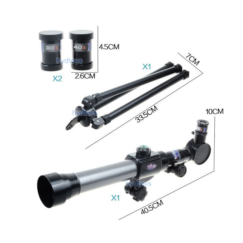 Ống nhòm thiên văn khúc xạ Telescope 40X kèm thị kính và la bàn