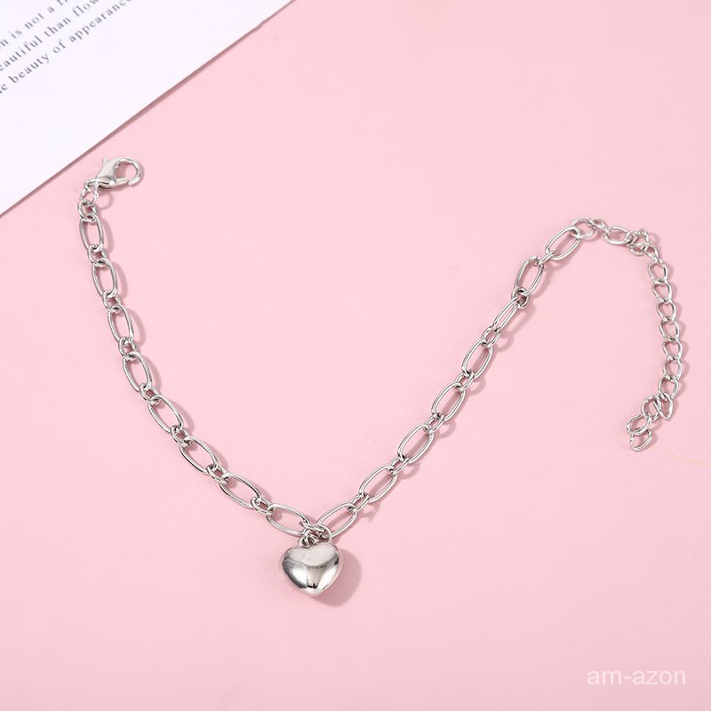 Vòng tay hình trái tim thiết kế tối giản sáng tạo