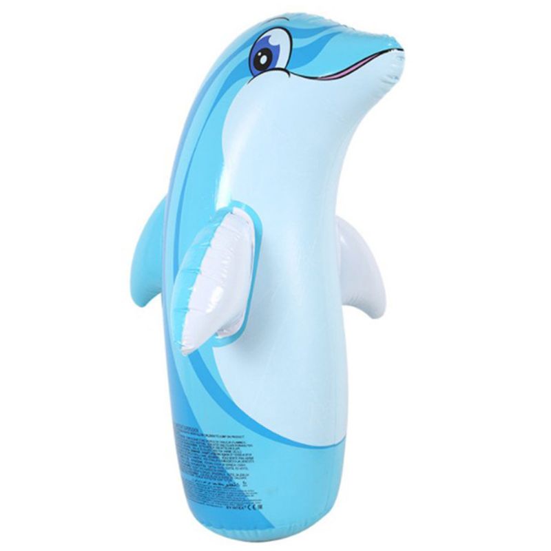 Túi Đựng Dụng Cụ Tập Đấm Bốc Bơm Hơi Trong Nhà Mềm Mại Dày Dặn 95cm Dành Cho Bé Trai Và Bé Gái