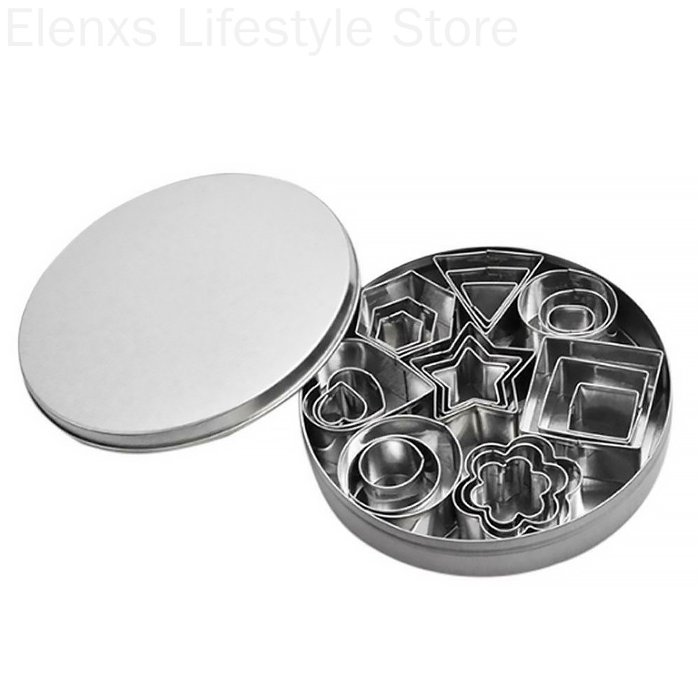 Bộ 24 Khuôn Cắt Bánh Quy Bằng Thép Không Gỉ