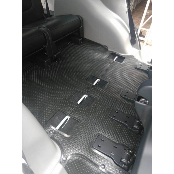 Mitsubishi Pajero Sport - Trọn bộ lót cốp, lưng hàng ghế và lót sàn cao su Kata cho Xe hơi, Ô tô