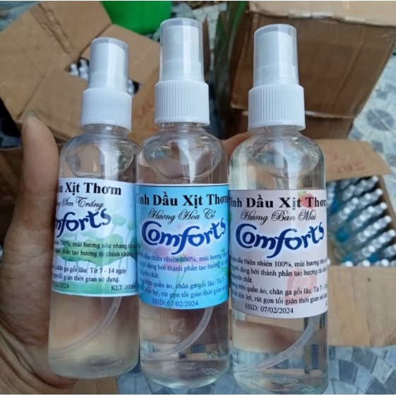 TINH DẦU XỊT THƠM QUẦN ÁO HƯƠNG COMFORT 100ml - giao màu ngẫu nhiên