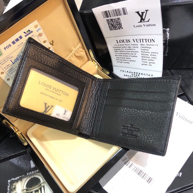 [Ảnh thật] VÍ NAM LV SUPER VIP‼️fullbox card túi vải LOUIS VUITTON ví ngang ví đứng màu nâu màu đen