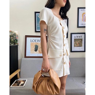Đầm Cổ Vuông Nhún Eo EDINI - D1273