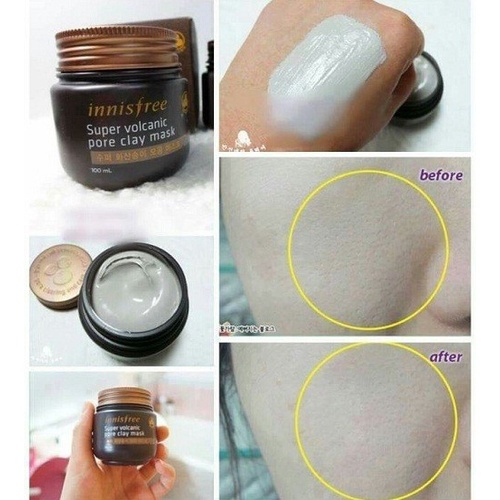 Mặt nạ tro núi lửa Innisfree Super Volcanic Pore Clay Mask 2x 100ml