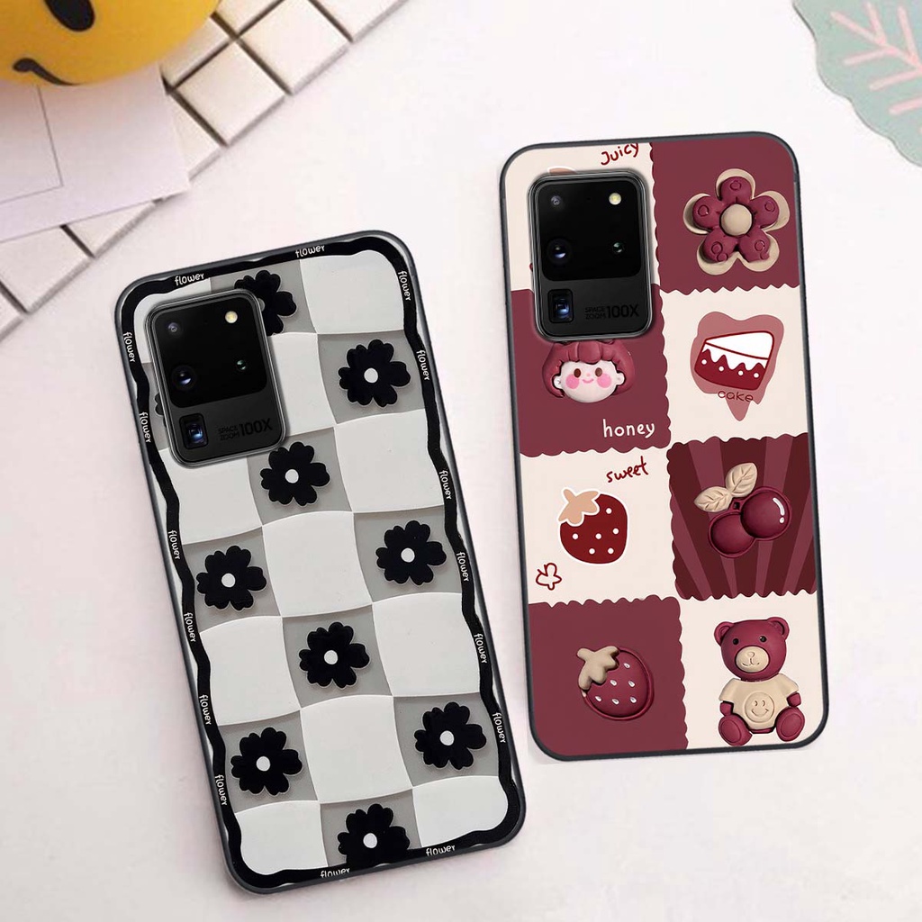 Ốp Samsung S20 Ultra in hình trái tim, caro kẹo ngọt đầy cá tính siêu đẹp siêu chất