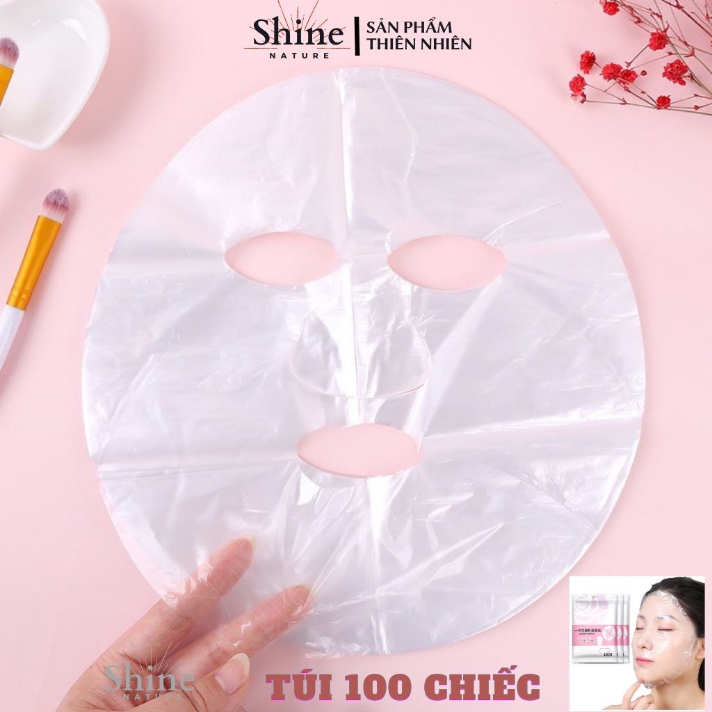 Mặt nạ ni lông ủ tê màng ủ tê dưỡng ẩm (gói 100 chiếc) chất liệu pe an toàn hiệu quả ( giá sỉ siêu rẻ  ) | BigBuy360 - bigbuy360.vn