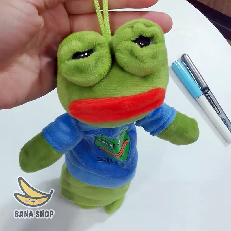 Hộp bút bóp viết vải nhồi bông ếch xanh pepe sad frog siêu bựa chuẩn vozer