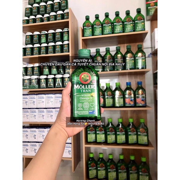 Dầu Gan Cá Tuyết Mollers Tran DHA Nauy [ Hương Chanh 250ml] | Thế Giới Skin Care