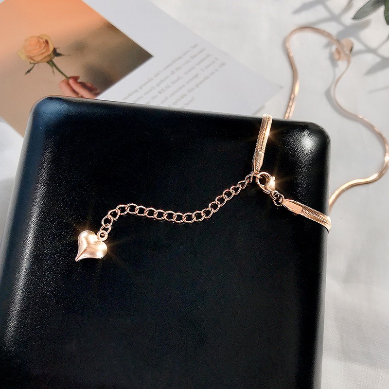 Vòng cổ Mặt Đá Mã Não Đen | Vòng cổ Thép Titan Mạ Vàng 18K Đính Đá Pha Lê