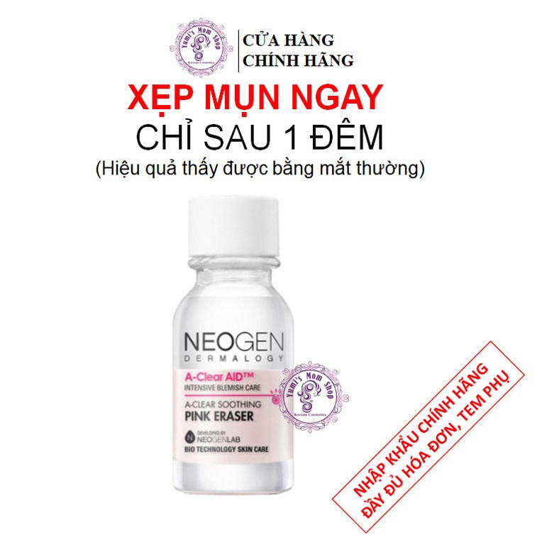 CHẤM MỤN NEOGEN DERMALOGY A-CLEAR AID SOOTHING PINK ERASER 15ML CHÍNH HÃNG - 8981