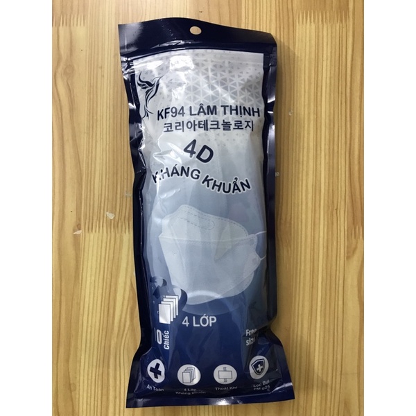 Khẩu Trang 4D  Kháng Khuẩn KF 94 Lâm Thịnh
