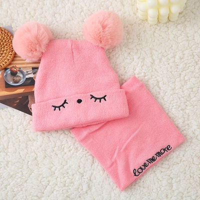 Mũ Len Love Quả Bông Siêu Đáng Yêu Dành Cho Các Bé - Hàng Quảng Châu Cao Cấp (M09)