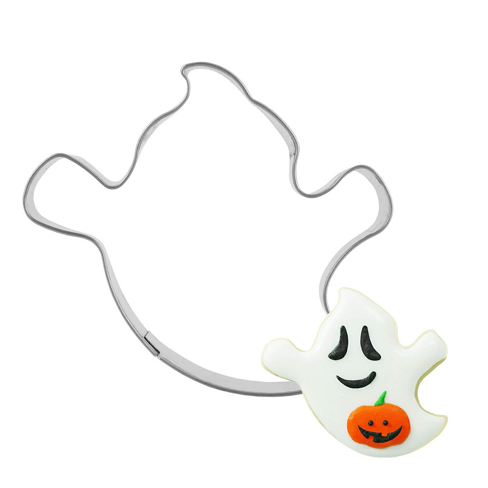 Set 2 Khuôn Cắt Bánh Quy Phong Cách Halloween Bằng Thép Không Gỉ