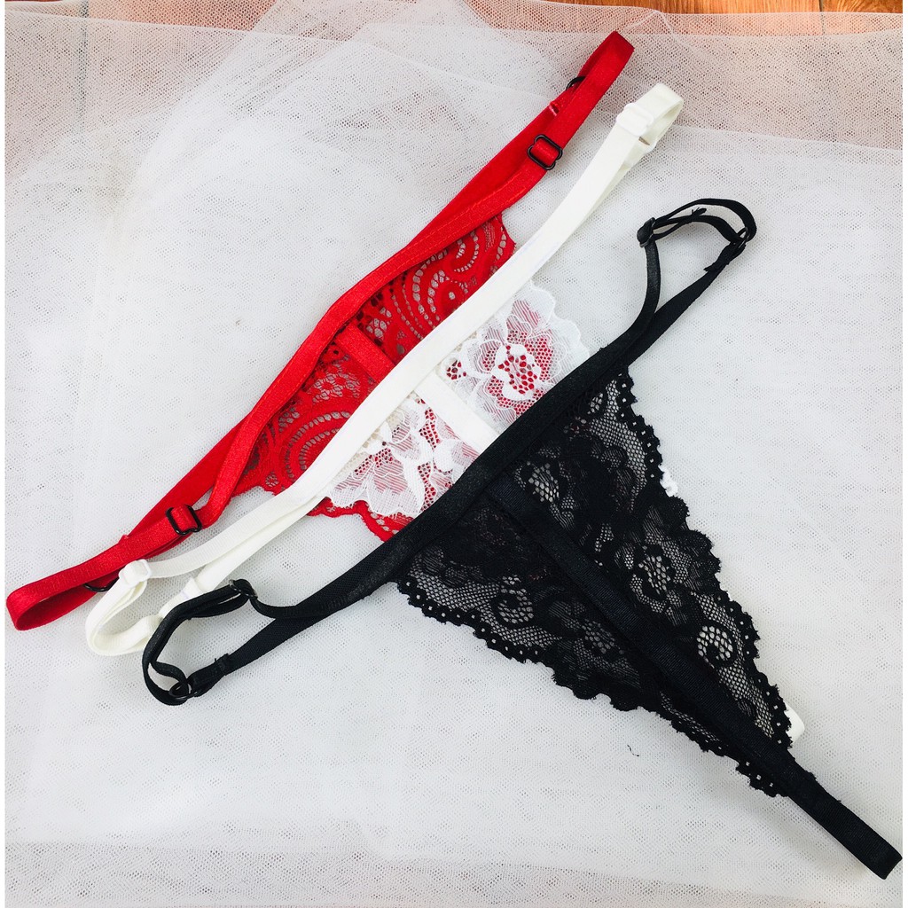 [ RẺ NHẤT SHOPEE ]  Quần ren nữ kiểu lọt khe hàng thiết kế sexy