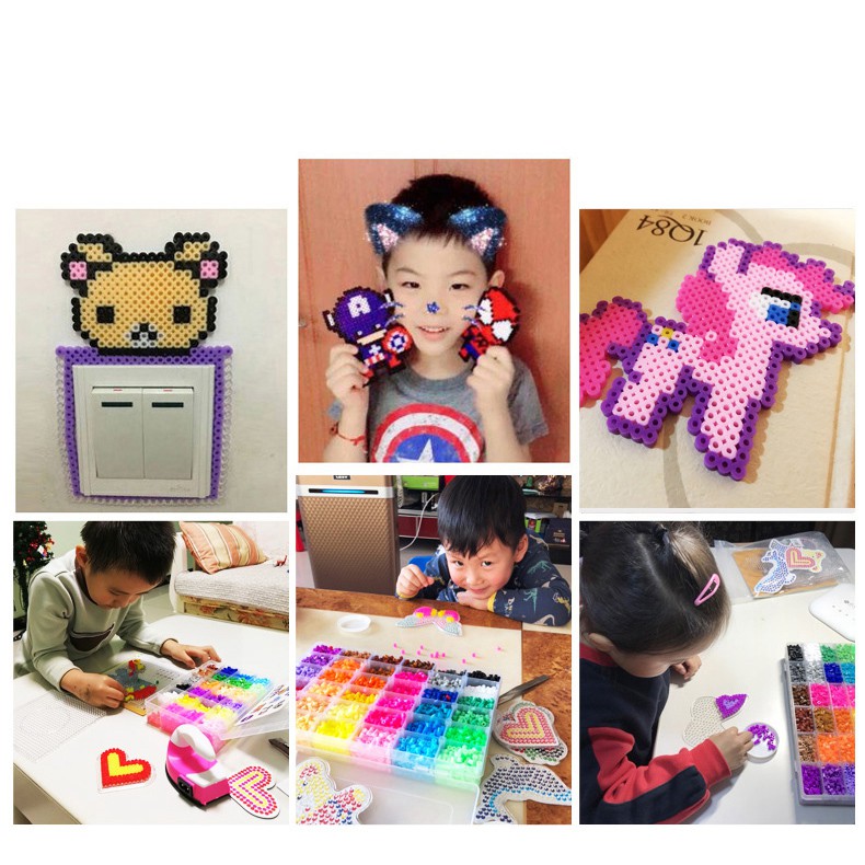 1000 hạt Perler beads, Hama beads, Hạt màu kì thú