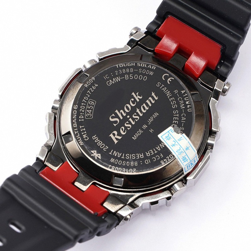 Dây Đeo Đồng Hồ Thể Thao Bằng Tpu Mềm Màu Đen Cho Casio G-Shock Gmw-B5000