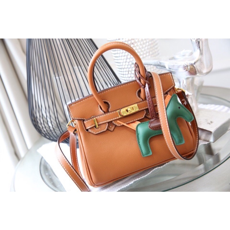 Túi Hermes Birkin mini nâu da bò fullbox xinh xinh