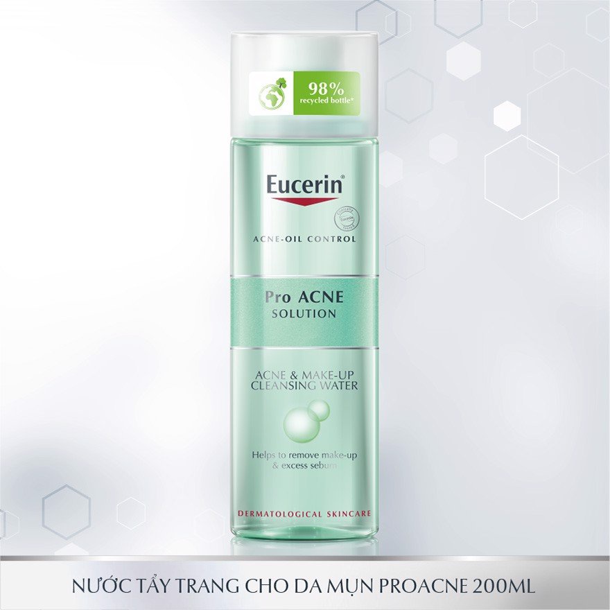✅[Chính Hãng] Nước Tẩy Trang Cho Da Dầu Mụn Eucerin Pro Acne Solution Acne &amp; Make Up Cleansing Water Proacne 200ml-400ml