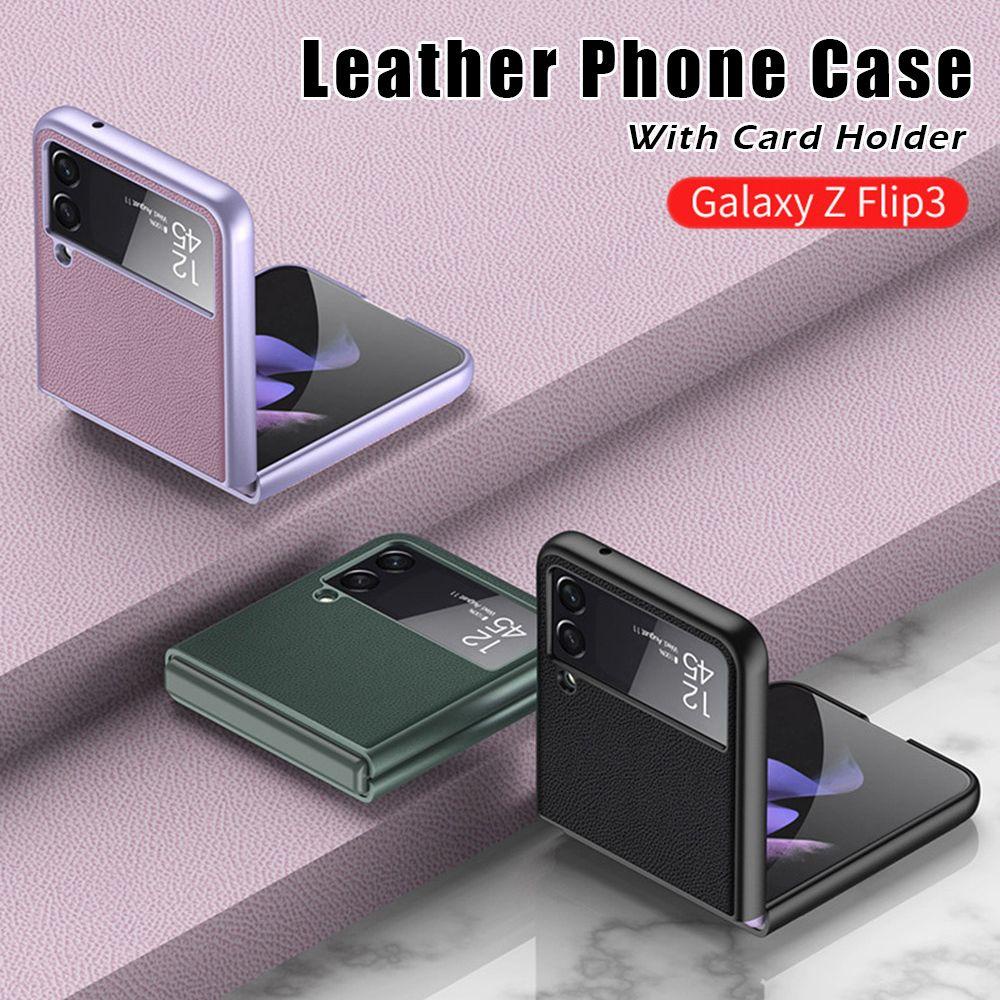 Ốp Điện Thoại Nhựa PVC Chống Sốc Nhiều Ngăn Đựng Thẻ Cho Samsung Galaxy Z Flip 3