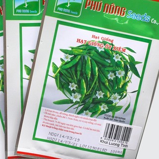 Hạt giống ớt xiêm phú nông gói 0,1g