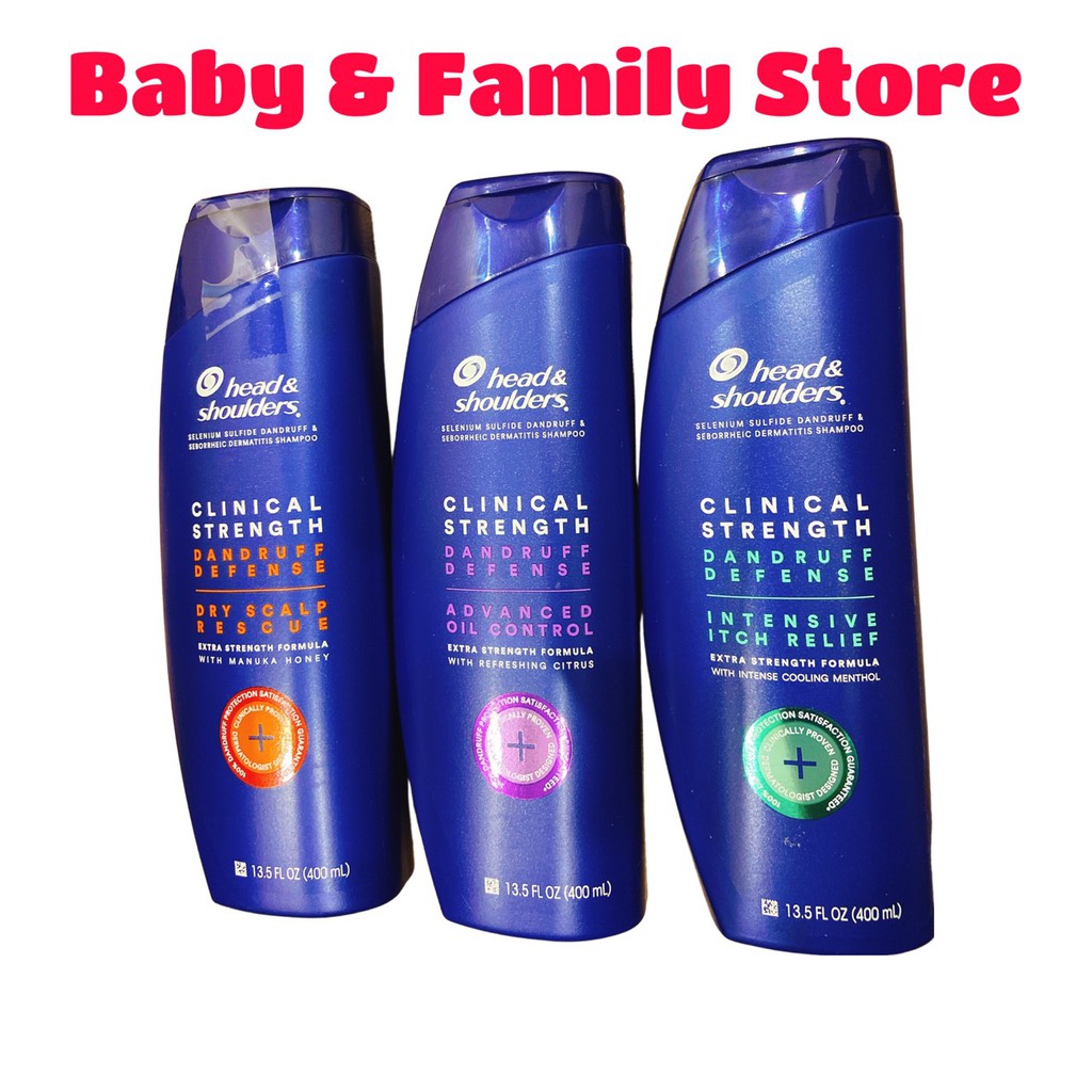 Dầu gội Head & Shoulders Clinical Strength 400ml Mẫu mới đủ bill ship air