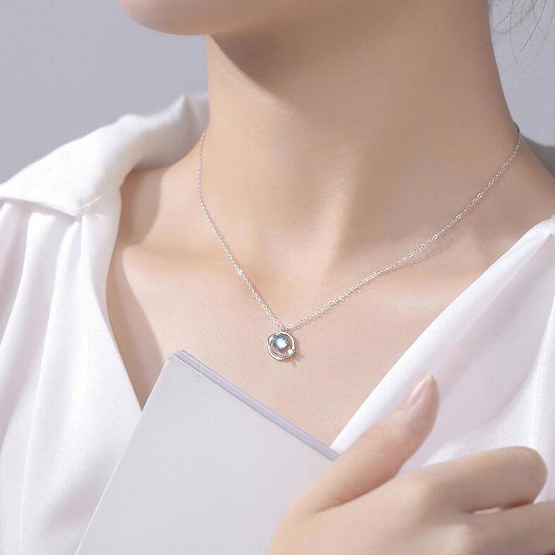 Dây chuyền/ Vòng đeo tay WE FLOWER kim loại đính đá nhân tạo lấp lánh thời trang sang trọng