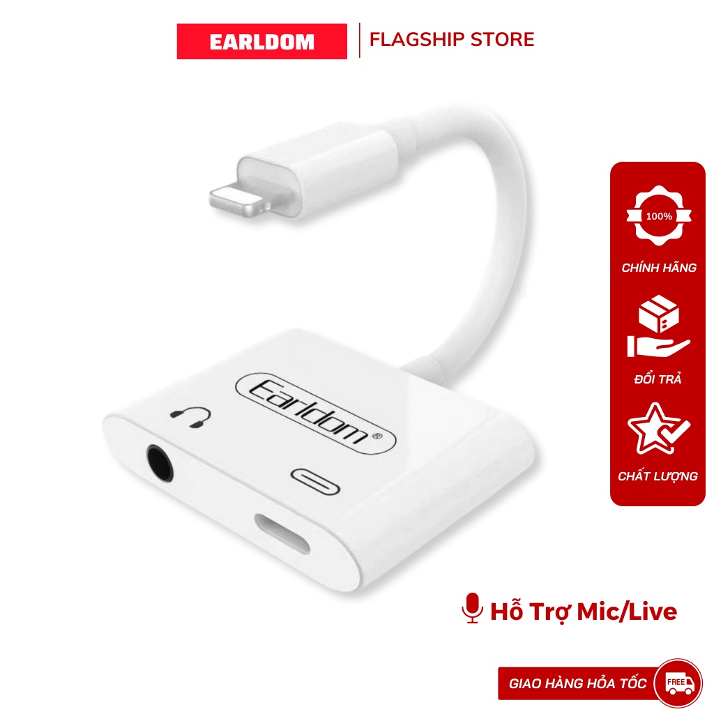 Jack Chuyển 2in1 Earldom ET-OT46 Có Đàm Thoại