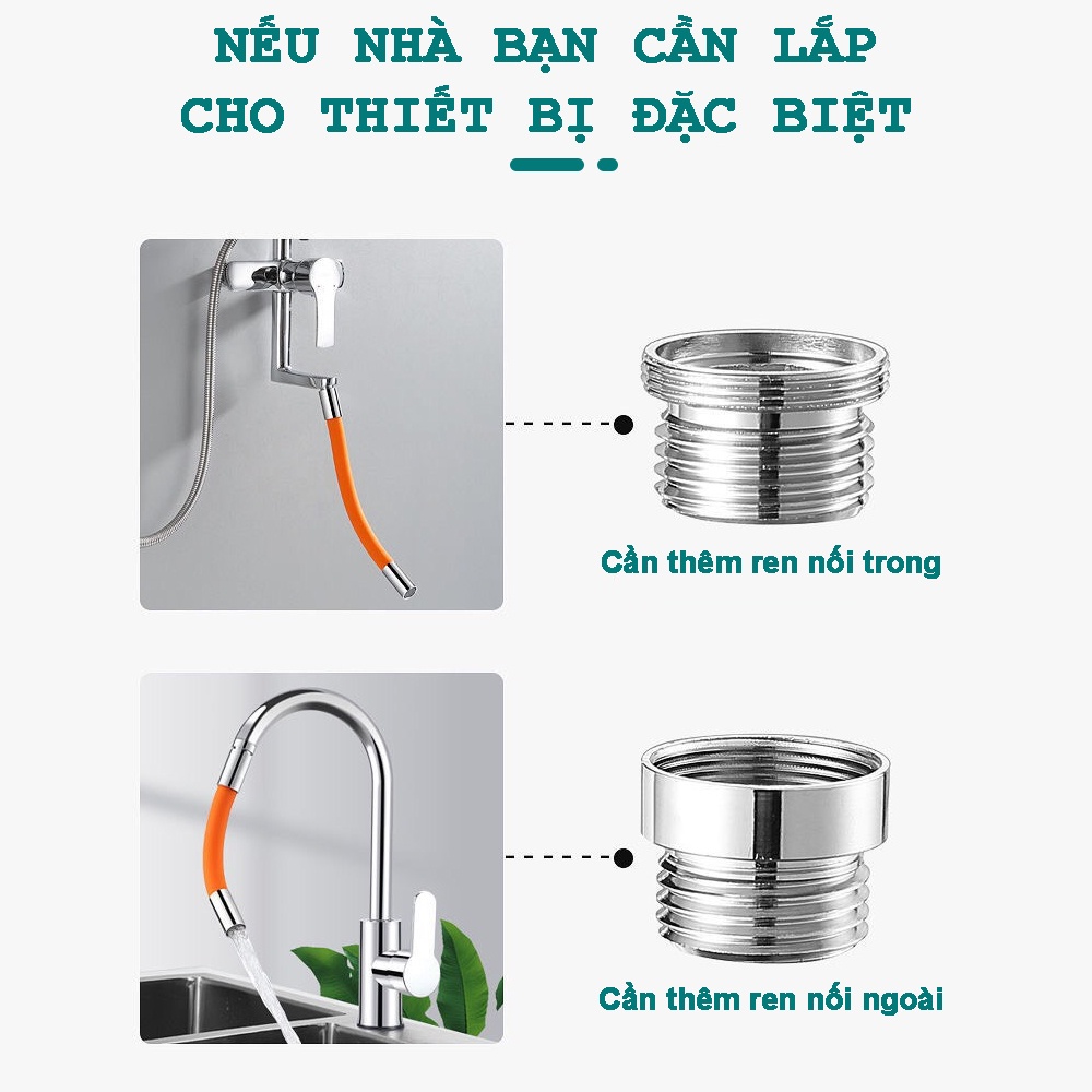 ỐNG NỐI VÒI NƯỚC KÉO DÀI UỐN CONG TÙY Ý XOAY 720 ĐỘ NGĂN NƯỚC BẮN . Model: Germany010. Đồng nguyên chất. AONE MALL
