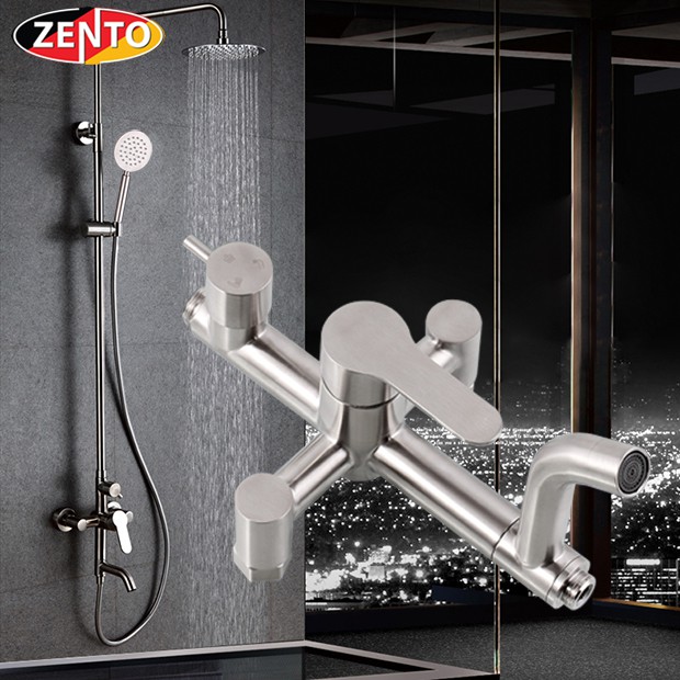 Bộ sen cây tắm nóng lạnh inox Zento SUS8503-1