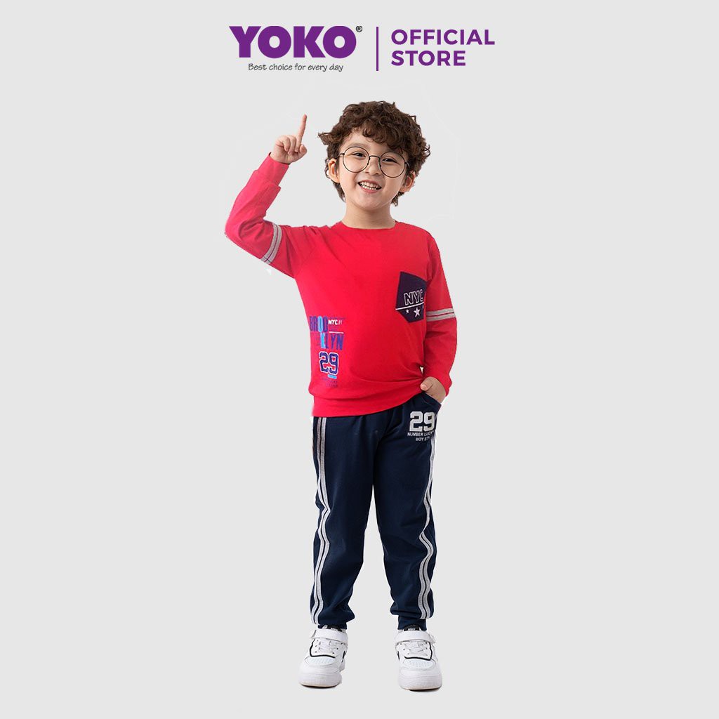 Bộ Quần Áo Thun Dài Tay Bé Trai (1-5 Tuổi) YOKO KID'S FASHION 20406T