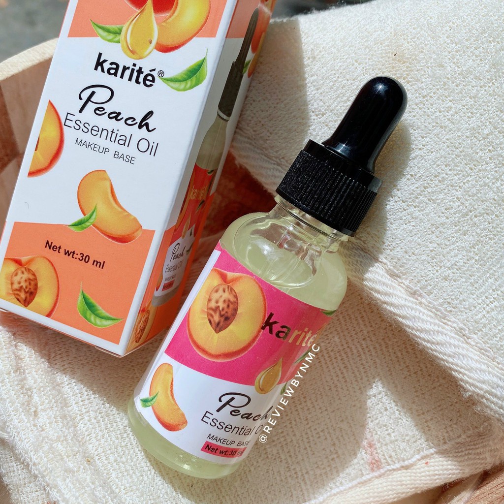 Tinh Dầu Lót Nền Trang Điểm Hương Đào Essential Oil makeup Base Karite Peach | BigBuy360 - bigbuy360.vn