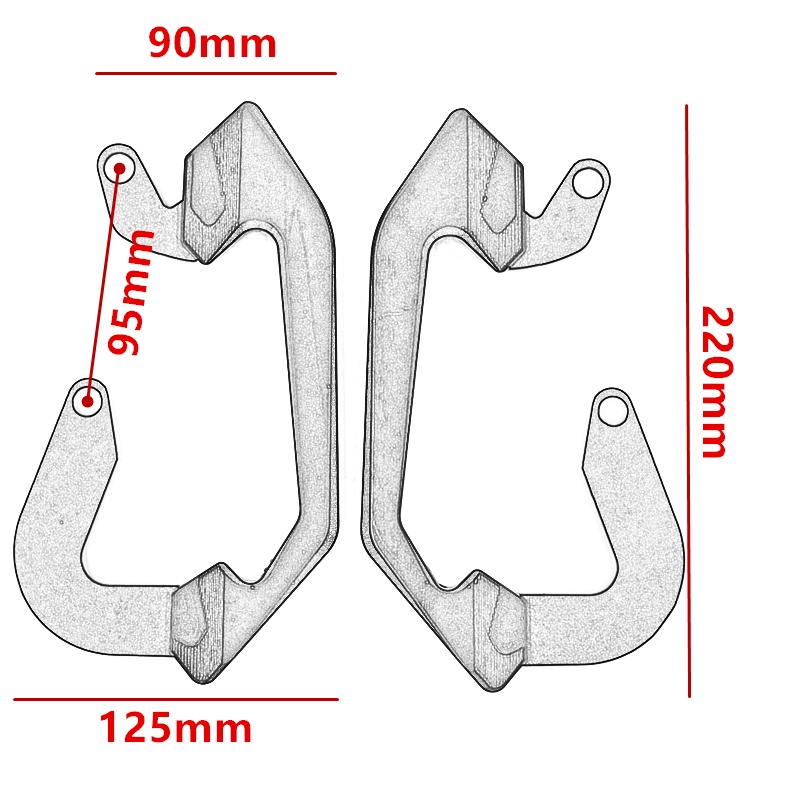 Tay Vịn Gắn Yên Sau Xe Mô Tô CB650R CB CBR 650R Cho Honda CB650 CBR650R