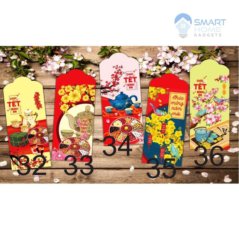 Bao Lì Xì Tết Nhâm Dần 2024 - Bộ 3 Bao Lì Xì Tết