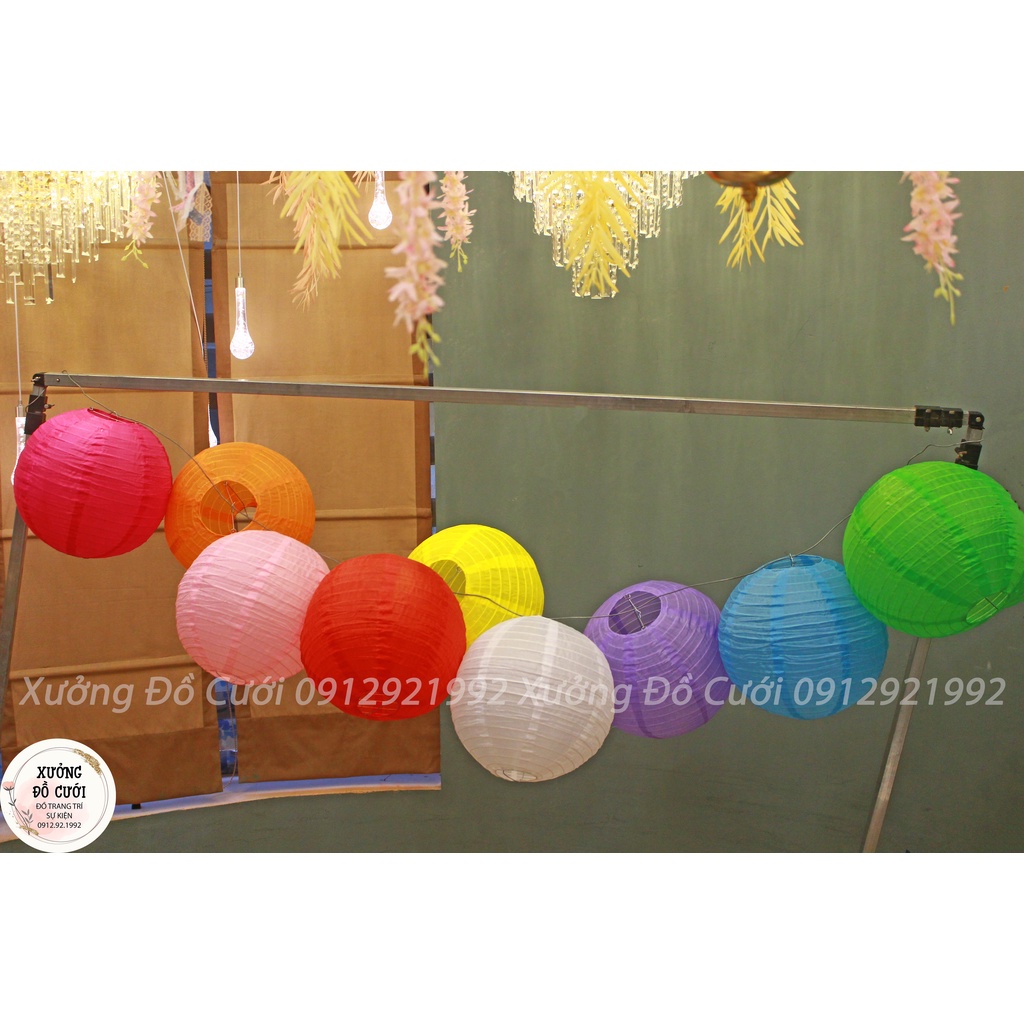 🏮 Đèn Lồng Vải Lụa Size 20cm Trang Trí Trung Thu 🏮