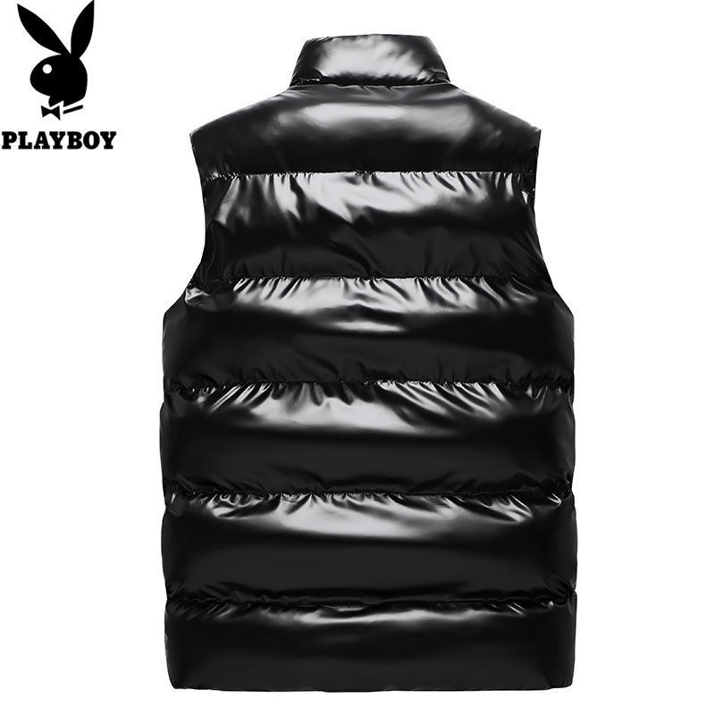 Áo khoác phao sát nách cổ đứng chất Cotton giữ ấm cho nam giới