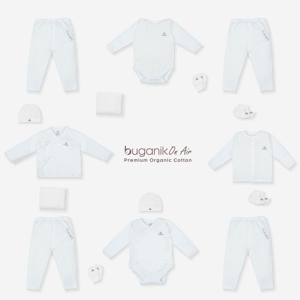 Bu Set Quần Áo Sơ Sinh Hữu Cơ Tiệt Trùng Hút Chân Không