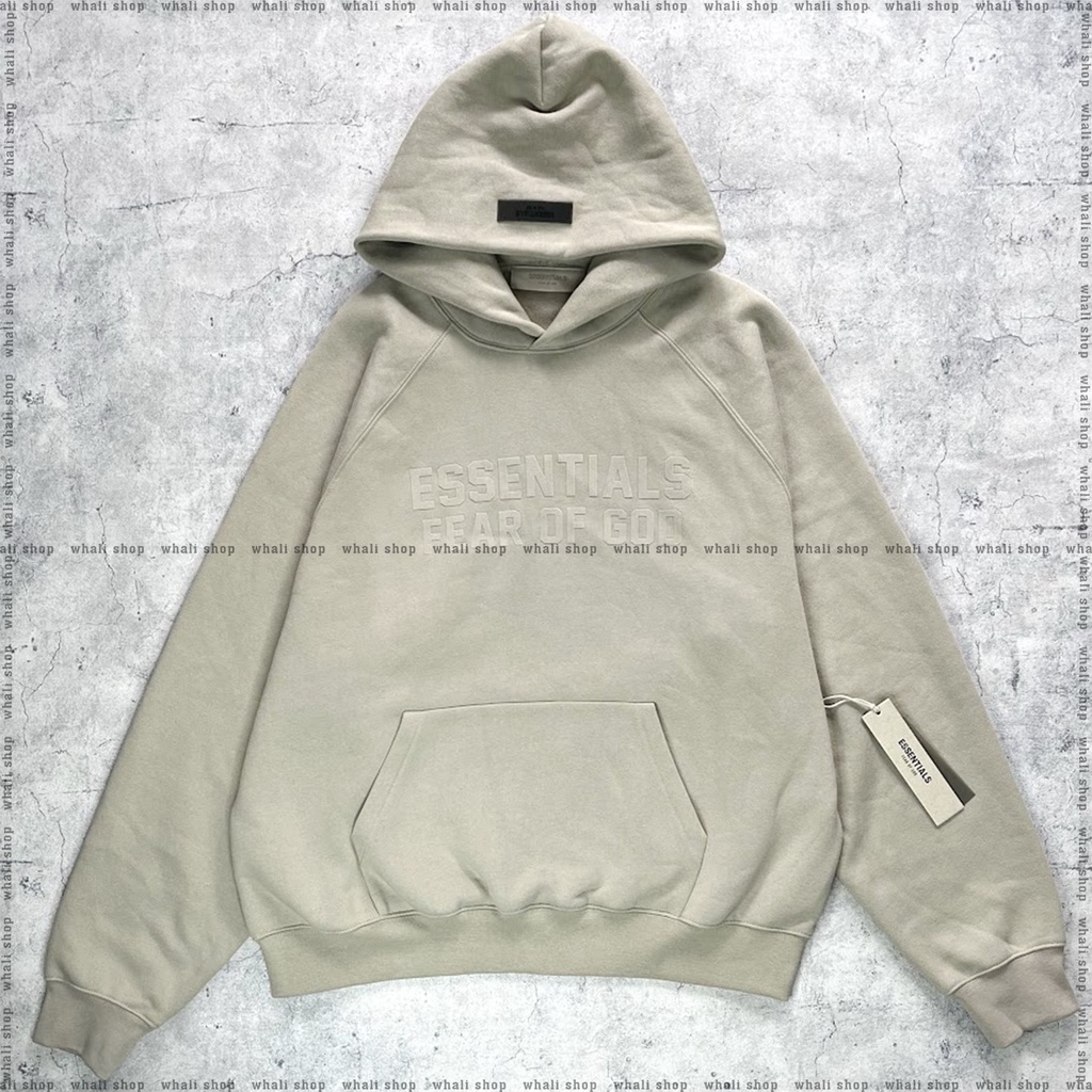 Hoodie FOG Essentials Logo Nhung Smoke Fall 2022