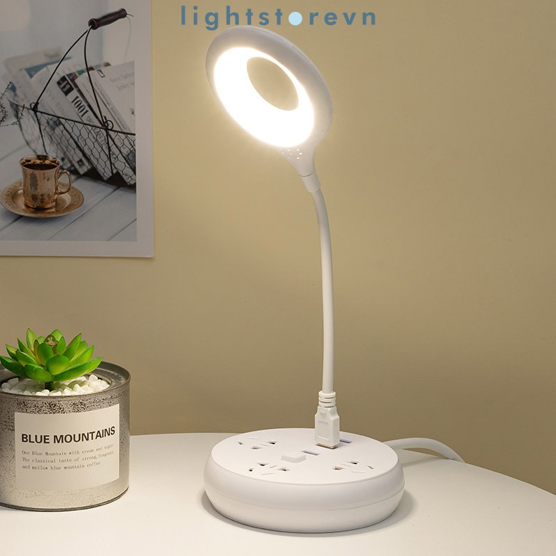 Đèn học để bàn chống cận USB Kiêm Đèn Ngủ Siêu Bền, Tiện Lợi, Nhỏ Gọn - Đèn bàn Tiết Kiệm Điện