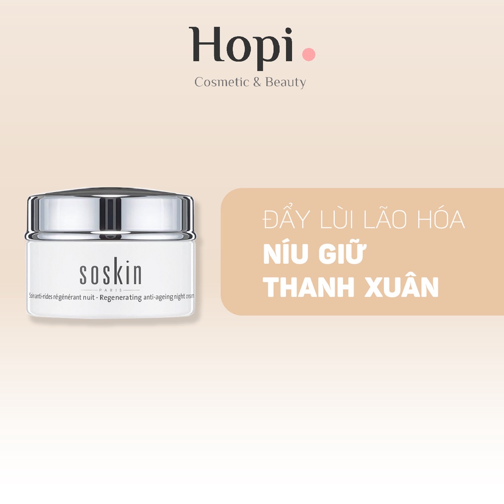 Kem dưỡng đêm Soskin Regenerating Anti-Ageing Night Cream chống lão hóa 50ml