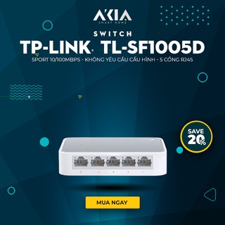 Bộ Chia Mạng Switch TP-Link 5 Port TL-SF1005D - Hàng Chính Hãng BH 2 Năm