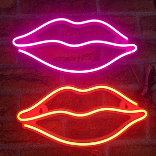 Đèn led neon đôi môi