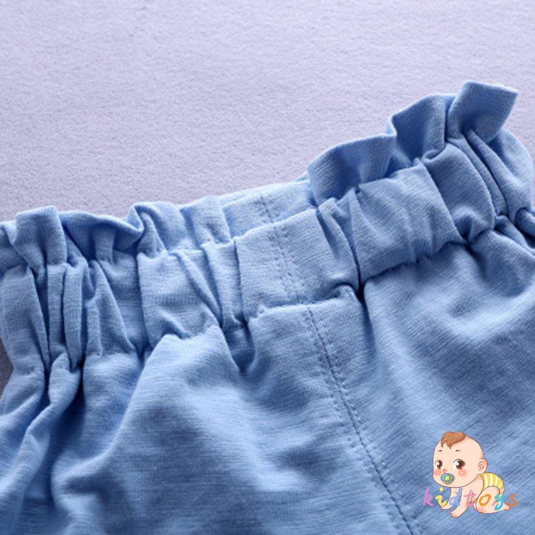 Bộ Áo Ba Lỗ + Quần Short Cotton In Hoạt Hình Cho Bé 0001