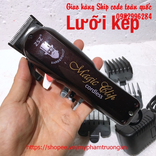 Tông đơ lưỡi kép ZSZ F32 pin sạc chuyên nghiệp