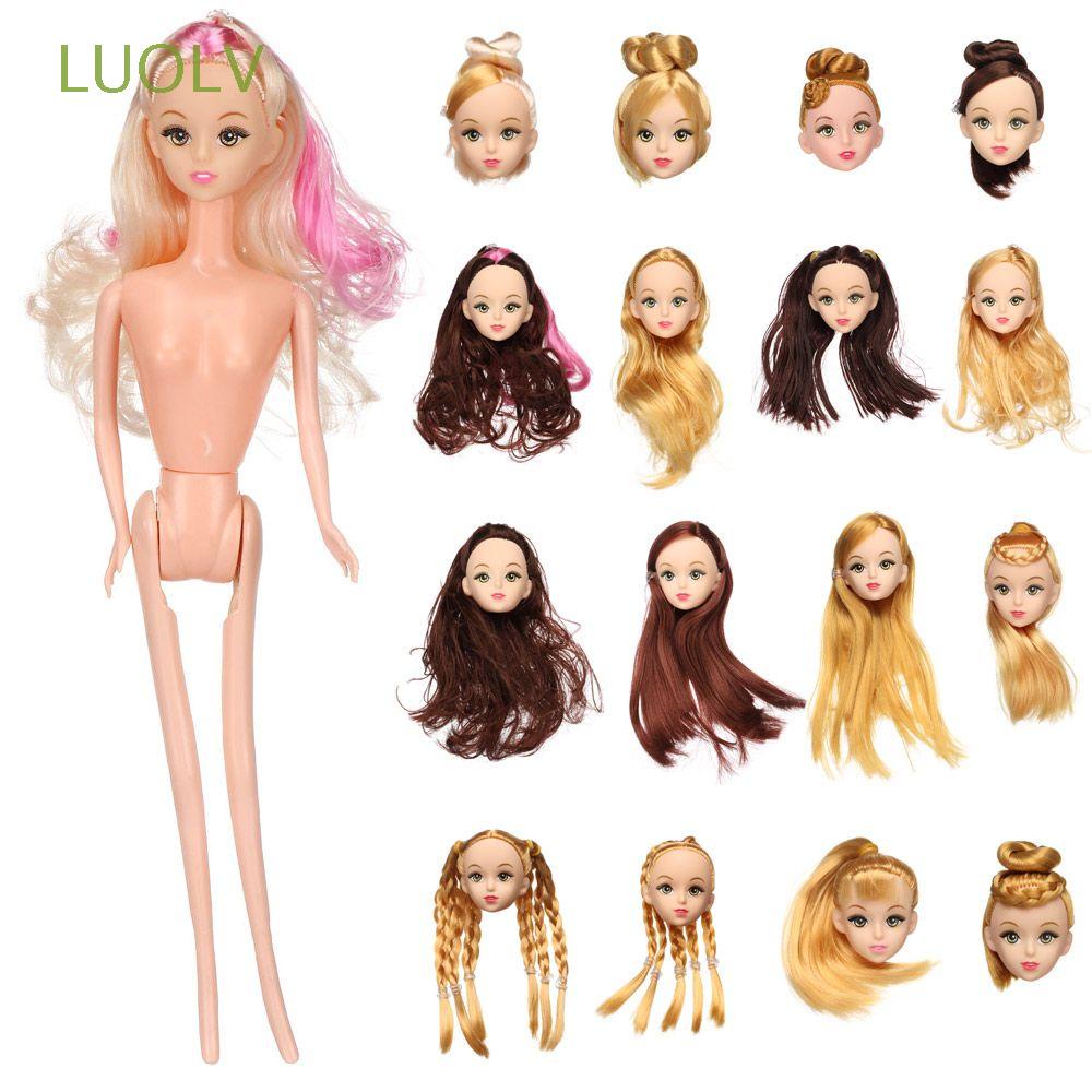 Mô hình đầu búp bê BJD DIY 3D nhiều màu sắc tỉ lệ 1/6 30