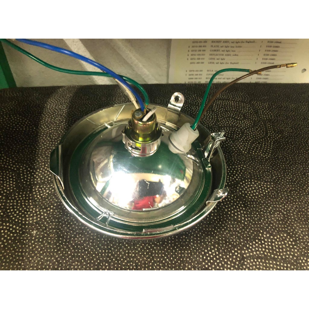 Cub 81-86: bộ chóa kính vòng xi cho xe honda dame+cub 78-79-81-86- có đèn sương mù