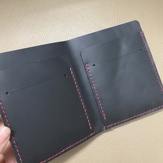 Ví đứng mini da thật handmade cao cấp
