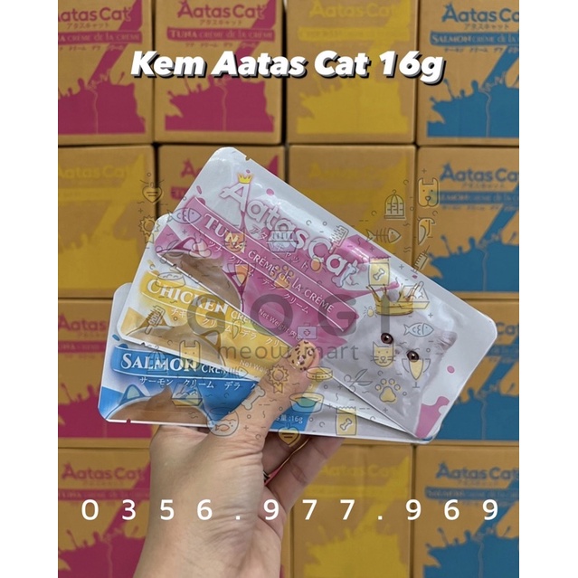 SÚP THƯỞNG AATAS CREAMY 16G CHO MÈO - Thức ăn dinh dưỡng thú cưng Gogi Meow Mart